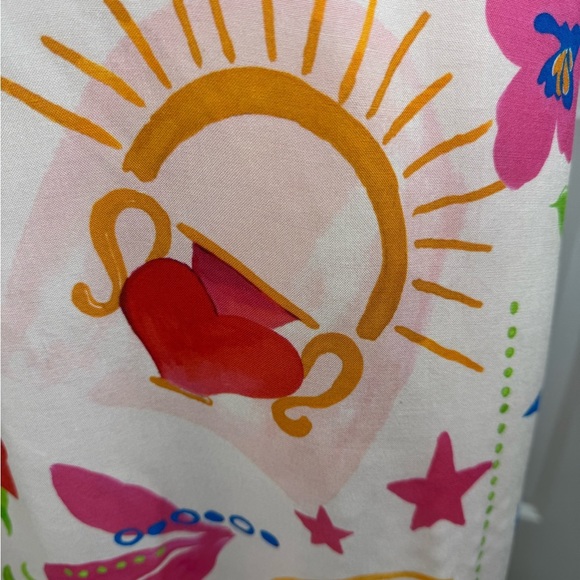 Paper Heart Womens Summer Maxi Dress Size Medium Sun Stars Floral Sexy Back. B19 - Picture 9 of 15